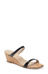 STUART WEITZMAN ALEENA WEDGE SLIDE SANDAL,S0853