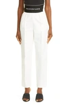 ALEXANDER WANG LOGO WAIST STRAIGHT LEG ANKLE PANTS,1WC2214345