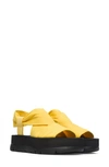 Camper Oruga Up Flats In Yellow Synthetic Fibers In Yellow