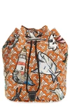 BURBERRY PHOEBE MERMAID & SHARK PRINT BUCKET BAG,8039495