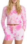 JUICY COUTURE TIE DYE BOXY CROP PULLOVER,EKF11585TM