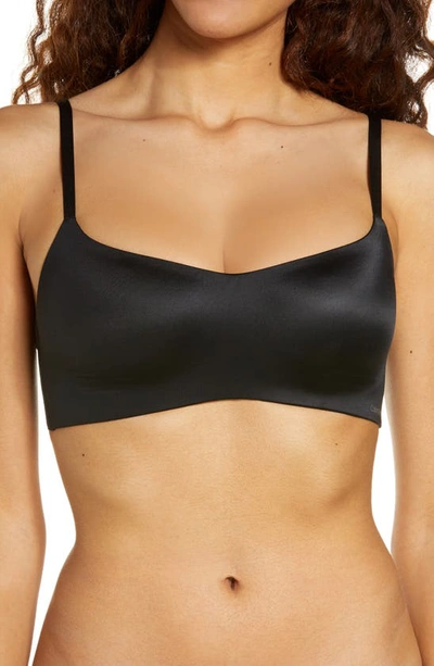Calvin Klein Perfectly Fit Flex Lightly Lined Wirefree Bralette In Black