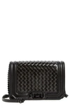 REBECCA MINKOFF CHEVRON QUILTED LOVE FAUX LEATHER CROSSBODY BAG,HS21MWVX45