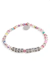 LITTLE WORDS PROJECT KEEP GOING BEADED STRETCH BRACELET,AS-KPG-BOU