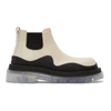 BOTTEGA VENETA OFF-WHITE LOW 'THE TIRE' CHELSEA BOOTS