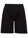 Woolrich Black Poplin Shorts In Black