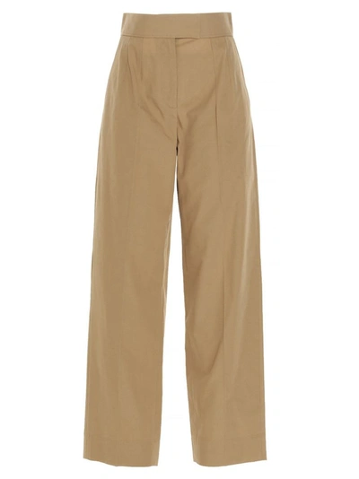 Apc . Women's Coelwf08373cab Beige Cotton Trousers