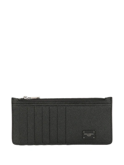 Dolce E Gabbana Men's Black Leather Card Holder