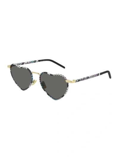 Saint Laurent Saint L Au Rent Women's  Multicolor Metal Sunglasses