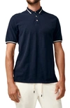 GOOD MAN BRAND MATCH POINT TIPPED SLUB SHORT SLEEVE POLO,G310-1