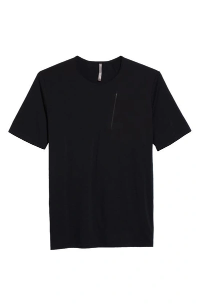 Veilance Frame Merino Wool-blend Jersey And Stretch-nylon T-shirt In Black