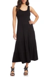 Karen Kane Tiered Midi Dress In Black