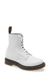 Dr. Martens' 30mm 1460 Pascal Leather Boots In Optical White Virginia