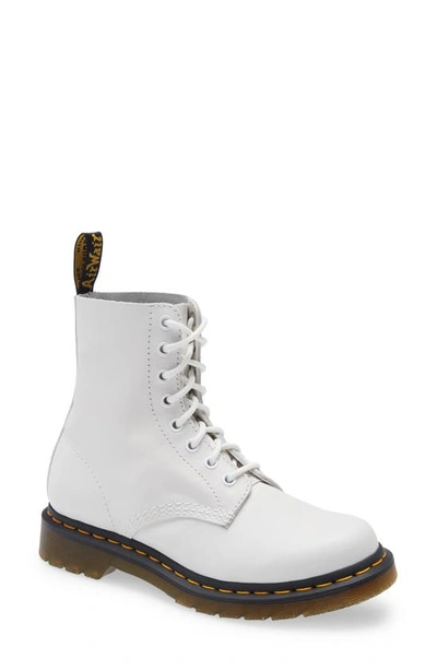 Dr. Martens' 30mm 1460 Pascal Leather Boots In Optical White Virginia