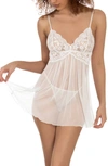 In Bloom By Jonquil Magnolia Babydoll Chemise In Ivory