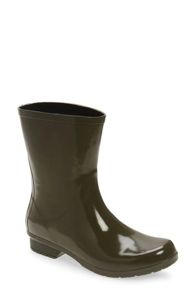 Chooka Women's Polished Waterproof Rain Boots Women's Shoes In Olive