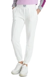 Juicy Couture Pin Tucked Jogger Pants In White