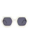 Isabel Marant Ely 61mm Hexagonal Sunglasses In Neutrals