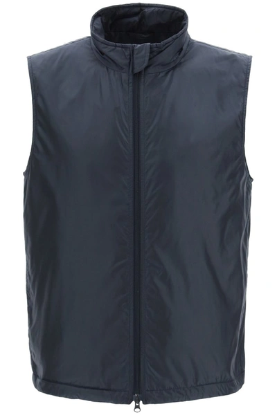 Aspesi Vernes Waistcoat With Thermore Padding In Blue