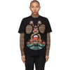 BURBERRY BLACK CUT-OUT MERMAID PRINT T-SHIRT