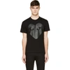 COMME DES GARÇONS PLAY COMME DES GARCONS PLAY BLACK AND CARBON GLOSSY HEART LOGO T-SHIRT,P1 T190