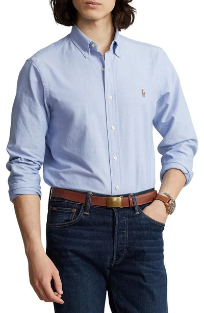 POLO RALPH LAUREN POLO RALPH LAUREN CLASSIC OXFORD COTTON BUTTON-DOWN SHIRT,710548535002