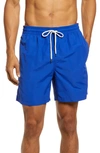 Polo Ralph Lauren 5.75-inch Solid Traveler Classic Swim Trunk In Rugby Royal