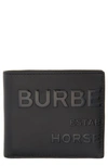 BURBERRY HORSEFERRY LOGO LEATHER BIFOLD WALLET,8039013
