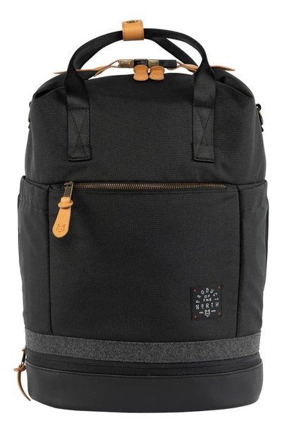 Product Of The North Babies' Avalon Sustainable Convertible Diaper Backpack In Black