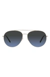 OLIVER PEOPLES AIRDALE 58MM POLARIZED AVIATOR SUNGLASSES,0OV1286S5035P458W