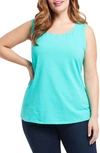 Nic + Zoe Perfect Scoop Tank Top In Riviera