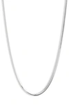 ARGENTO VIVO STERLING SILVER PUFF SNAKE CHAIN NECKLACE,813519