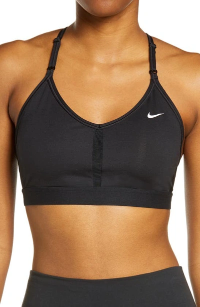 Nike Black Dri-fit Indy Longline Sports Bra