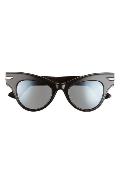 Bottega Veneta Acetate Cat-eye Sunglasses In Black