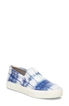 Naturalizer Aileen Slip-on Sneakers Women's Shoes In Blue Tie Dye Leather