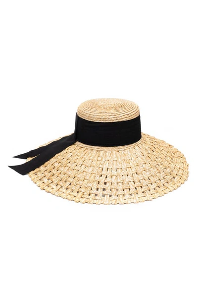 Eugenia Kim Mirabel Natural Straw Wide-brim Sun Hat In Neutrals