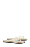 Tory Burch Mini Minnie Flip-flop In New Ivory / New Ivory / New Ivory