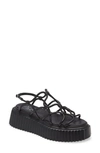 AGL ATTILIO GIUSTI LEOMBRUNI MESSY PLATFORM SANDAL,D642050PQKO0291013