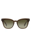 Oliver Peoples Marianela Cat-eye Acetate And Gold-tone Sunglasses In Green
