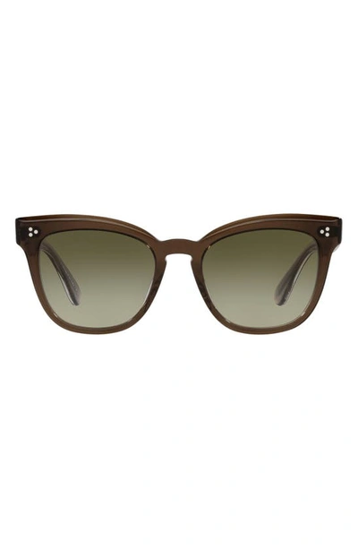 Oliver Peoples Marianela Cat-eye Acetate And Gold-tone Sunglasses In Green