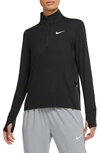 Nike Element Plus Size Women's Half-zip Running Top In Black