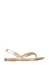 Gia X Pernille Leather Slingback Sandals In Gold