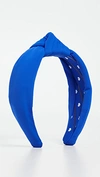 Lele Sadoughi Neoprene Knotted Headband In Royal Blue