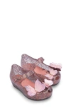 Mini Melissa Kids' Scented Rubber Ballerinas W/ Appliqués In Pink