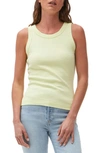 Michael Stars Paloma Cotton Tank Top In Volt