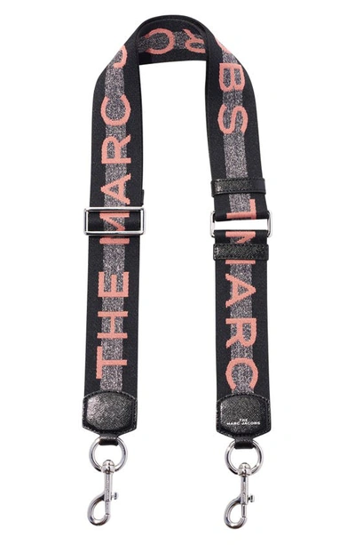 Marc Jacobs Logo Webbing Crossbody/shoulder Strap In Sweet Pea