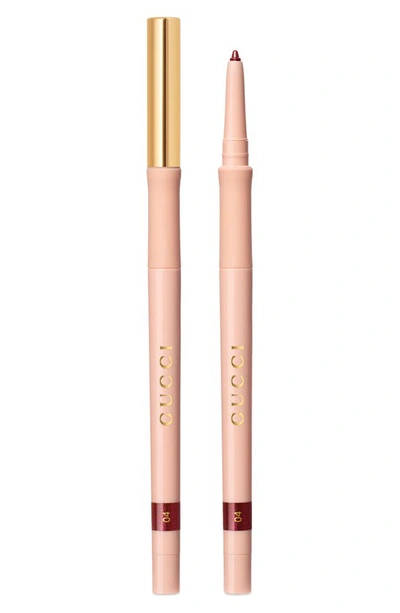 Gucci Stylo Contour Des Yeux Khol Eyeliner *04 Bordeaux 0.01 oz/ 0.3 G In Undefined