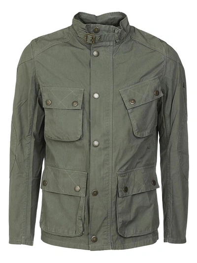 Barbour High-neck Army Jacket In Verde