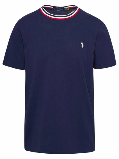 Polo Ralph Lauren Pique T-shirt In Navy