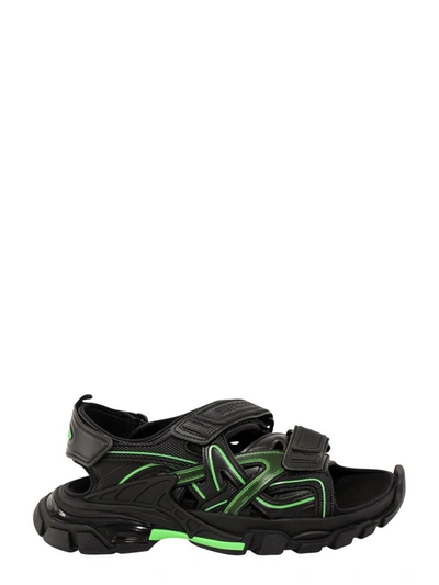 Balenciaga Track Touch-strap Sandals In Black